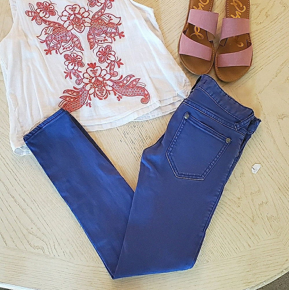 FREE PEOPLE purple skinny Jeans